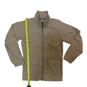 Eddie Bauer Travex Jacket Women’s Small Tan Nylon Blend Full Zip Lightweight